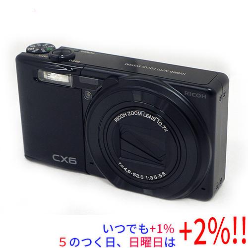 リコー（RICOH） 【中古】RICOH製 デジカメ CX6 ブラック 1000万画素