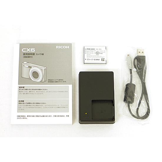 リコー（RICOH） 【中古】RICOH製 デジカメ CX6 ブラック 1000万画素