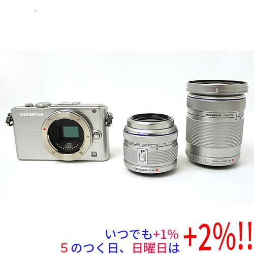 OLYMPUS PEN 【中古】OLYMPUS マイクロ一眼 E-PL3 ダブルズームキット