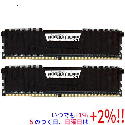 中古】Corsair CMK16GX4M2A2666C16 DDR4 PC4-21300 8GB 2枚 訳あり