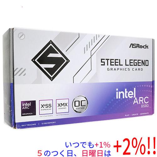中古】ASRock製グラボ Intel Arc B580 Steel Legend 12GB OC PCIExp 元
