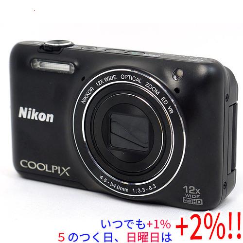 ■ 美品 ■ ニコン　Nikon COOLPIX S6600 COOLPIX S 【中古】Nikon製 デジカメ S6600 ブラック/1602万画素
