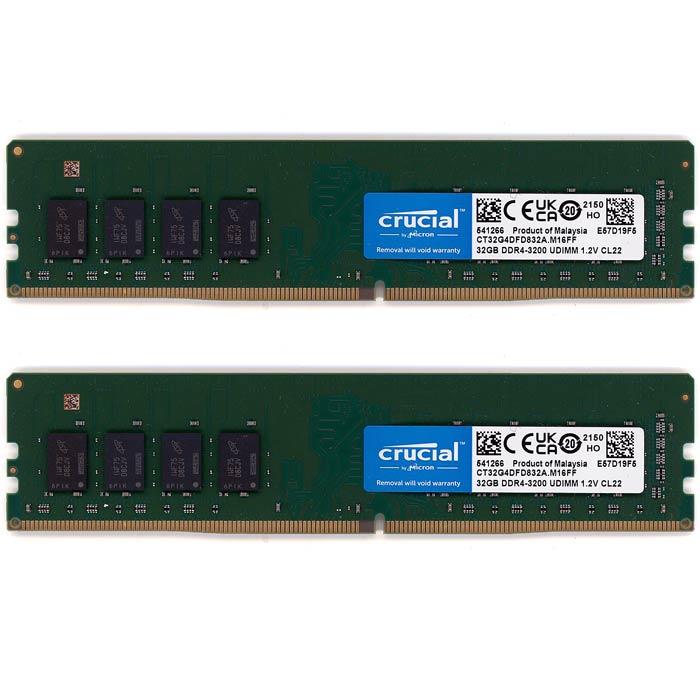 CT2K32G4DFD832A（未開封） crucial（クルーシャル） 【中古】crucial デスクトップ用