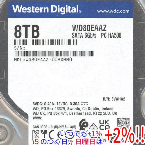 中古】Western Digital製HDD☆WD80EAAZ☆8TB SATA600 5640☆1000〜2000