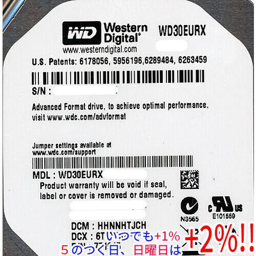 Western Digital（ウエスタンデジタル） 【中古】Western Digital製HDD