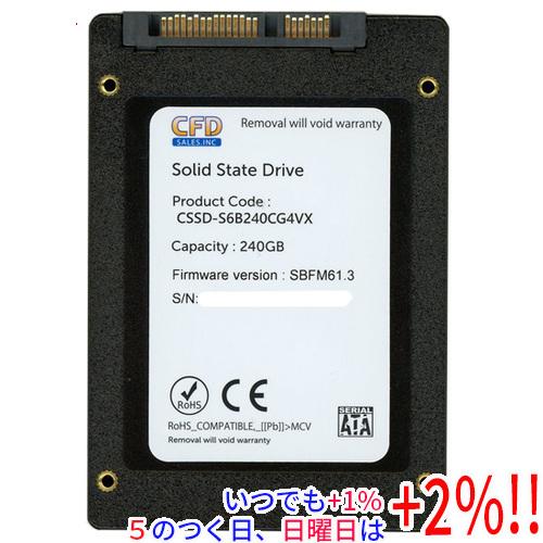 CFD 2.5インチ SSD 240GB 4枚セット CFD販売 【中古】CFD 2.5インチ SSD CSSD-S6B240CG4VX 240GB 500〜1000