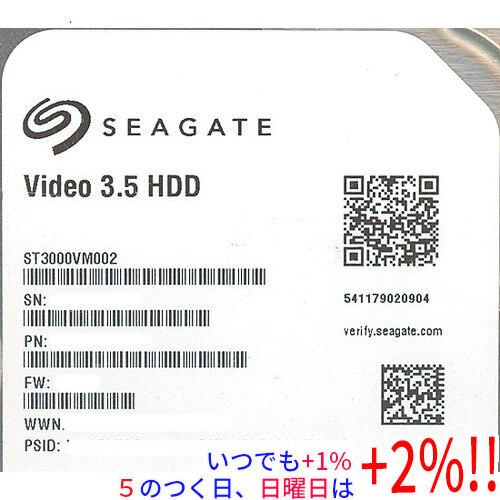 SEAGATE HDD　ST3000VM002　3TB SATA600 5900　5000～6000時間以内 Seagate（シーゲイト） 【中古】SEAGATE HDD ST3000VM002 3TB SATA600