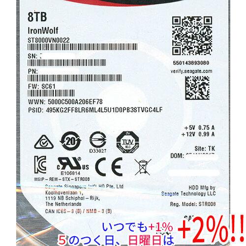 Seagate（シーゲイト） 【中古】SEAGATE HDD ST8000VN0022 8TB SATA600