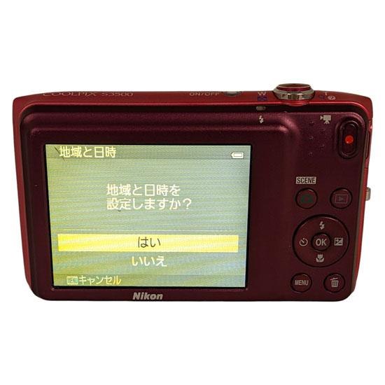 中古】Nikon デジカメ COOLPIX S3500 ピンク/2005万画素 液晶画面