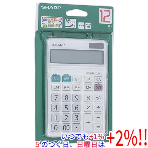 OA機器 SHARP CE-123P SHARP（シャープ） 実務電卓 ナイスサイズタイプ卓上 12桁 EL-N432-X