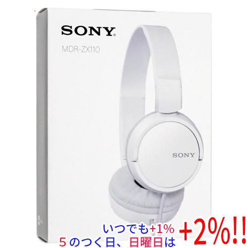 SONY（ソニー） SONY製 密閉型 折りたたみ式ヘッドホン MDR-ZX110 (W