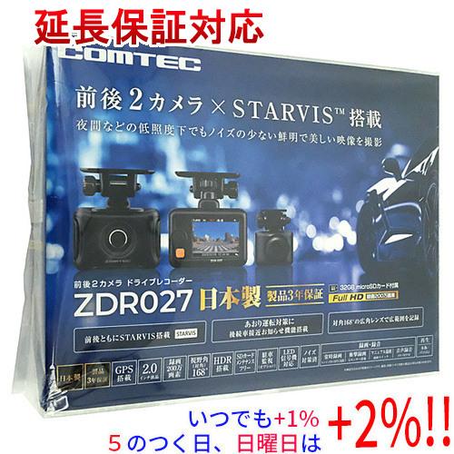 H*8様 新品未開封　　COMTEC ZDRO27 前後2カメラ ドライブレコー コムテック（Comtec） ドライブレコーダー 前後2カメラ ZDR027