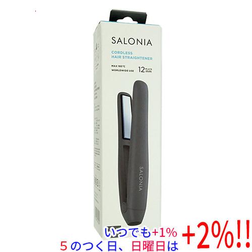 SALONIA コードレス ストレートヘアアイロン KSAL25119GR グレー