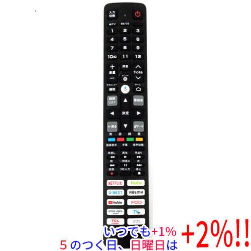 テレビのリモコン TCL 【中古】TCL テレビ用リモコン RC843 JJB2 : エクセラー - 通販