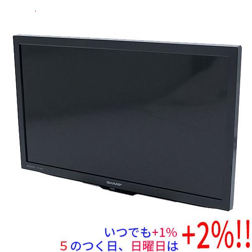 AQUOS 【中古】SHARP 19V型 液晶テレビ 2T-C19DE-B ブラック リモコン