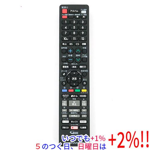 SHARP（シャープ） 【中古】SHARP製 ブルーレイディスクレコーダー用
