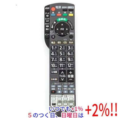 中古】Panasonic 液晶テレビ用リモコン N2QAYB000589 前面カバーなし