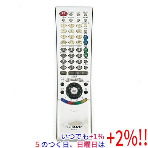 【中古】シャープ LCDTVリモコン GA171WJSA 中古】SHARP製 LCDTVリモコン GA171WJSA 本体いたみ : エクセラー