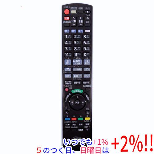 Panasonic HDD内蔵VHS一体型ブルーレイディスクレコーダー用リモコン N2QAY(中古品) 中古】Panasonic ブルーレイディスクレコーダー用リモコン