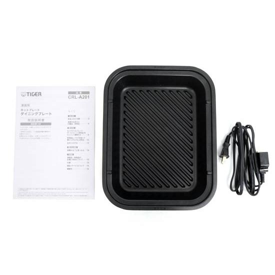 中古】TIGER ホットプレート ダイニングプレート CRL-A201-KI アイアン