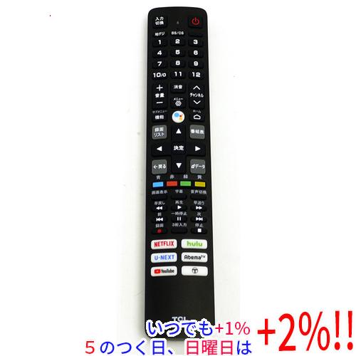 中古】TCL スマートテレビ用リモコン RC610JJR1(06-BTZNYY-ARC610B