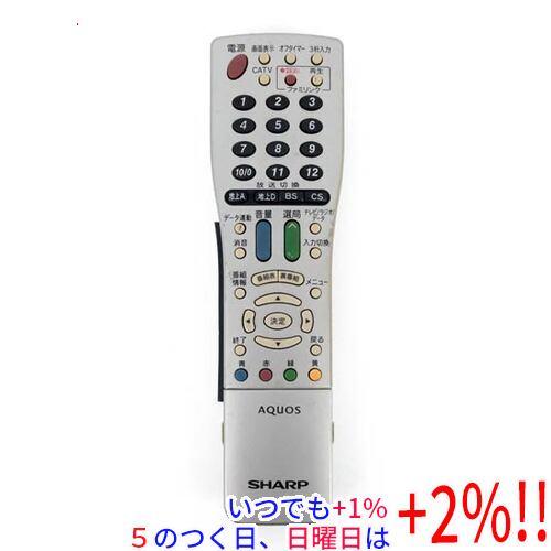 SHARP（シャープ） 【中古】SHARP製 テレビリモコン GA661WJSA 本体
