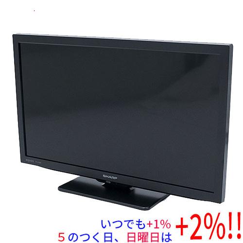 中古】SHARP 19V型 液晶テレビ AQUOS 2T-C19DE-B ブラック 元箱あり