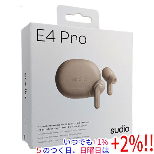 Sudio　ワイヤレスイヤホン　E4 Pro　SD-4013　ラテ　未使用 Sudio ワイヤレスイヤホン E4 Pro SD-4013 ラテ 未使用【いつでも+1