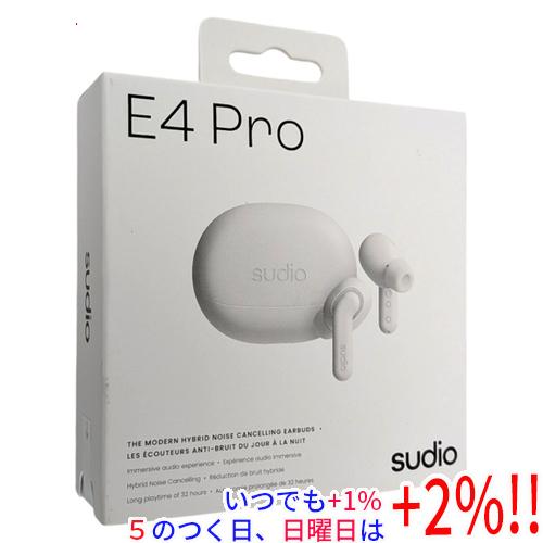 Sudio ワイヤレスイヤホン E4 Pro SD-4002 クラウディホワイト 未使用