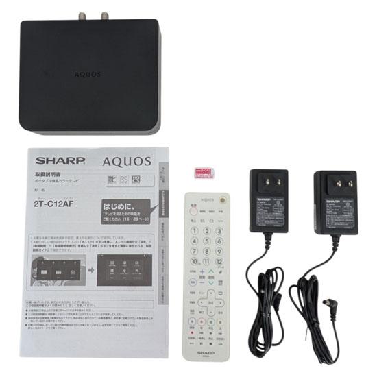 AQUOS 【中古】SHARP ポータブル液晶テレビ AQUOSポータブル 2T-C12AF