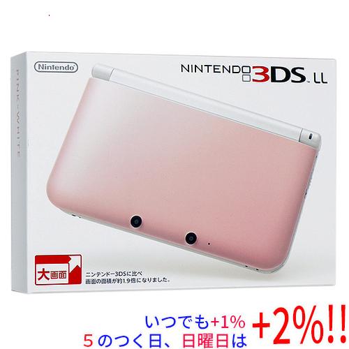 ニンテンドー3DS 【中古】ニンテンドー3DS LL ピンクXホワイト SPR-S