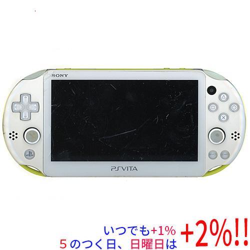 PlayStation 【中古】PSVita Wi-Fi ライムグリーン/ホワイト PCH-2000