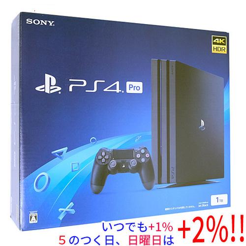 中古】SONY プレイステーション4 Pro 1TB ジェット・ブラック CUH