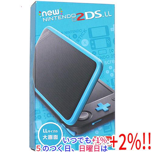 中古】任天堂 Newニンテンドー2DS LL ブラック×ターコイズ 本体のみ 元