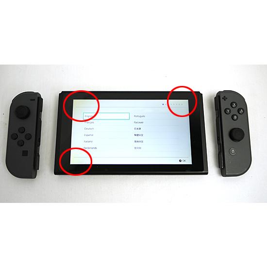 Nintendo Switch 【中古】任天堂 グレー 液晶画面いたみ 元箱あり