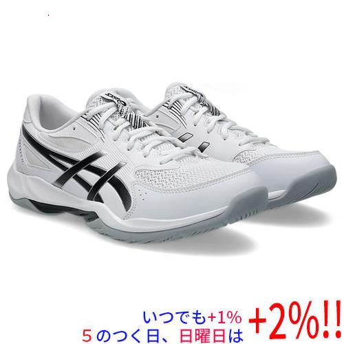 超美品‼️asics バレーボールシューズ ホワイト/ブラック 25cm ASICS（アシックス） 25.0cm バレーボールシューズ GEL-ROCKET 12 WIDE