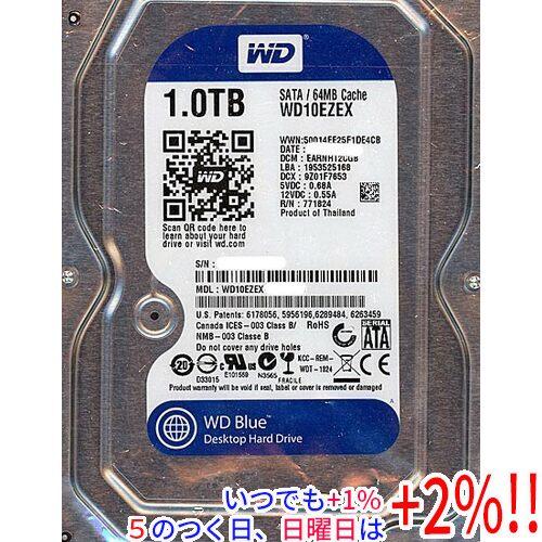5のつく日とゾロ目の日は+2%！】Western Digital製HDD WD10EZEX 1TB