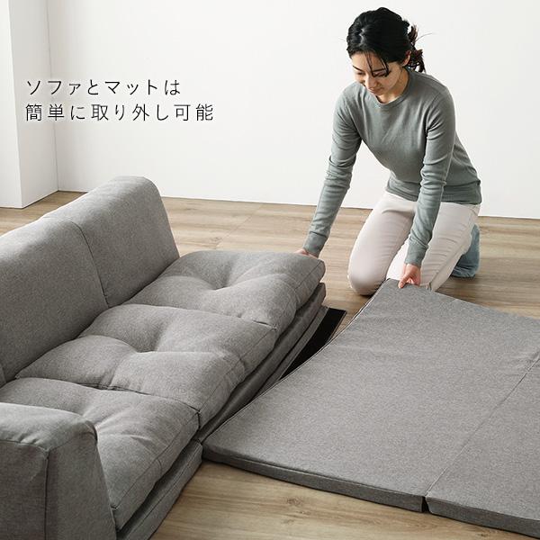 RASIK くつろぎフロアソファ 4cm厚マット付(ブルー/青/BL)麻風 RASIK くつろぎフロアソファ 4cm厚マット付(ブルー/青/BL)麻風