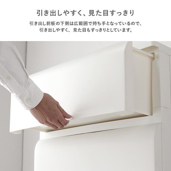 RASIK（ラシク） ホコリが入りにくいチェスト ワイド 5段 約幅54cm