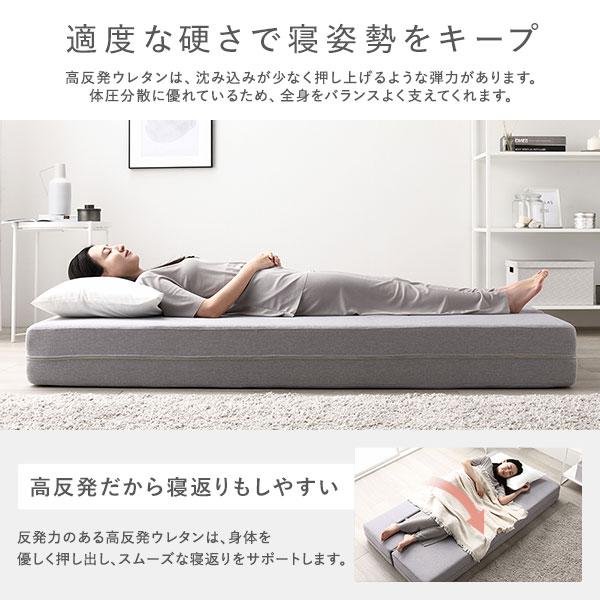 RASIK（ラシク） NIELS 高反発ウレタンソファベッド 2人掛け