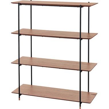 ルカ シェルフ 4段 ウォルナット Jpb 102wal 4d 飾り棚 シンプル ナチュラル 整理 収納 インテリア 家具 おしゃれ Jpb 102wal Essence 通販 Yahoo ショッピング