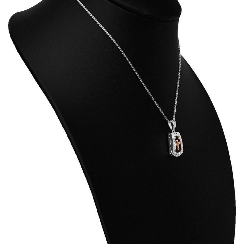 ハワイアンジュエリー クロス スクエア プレート プルメリア