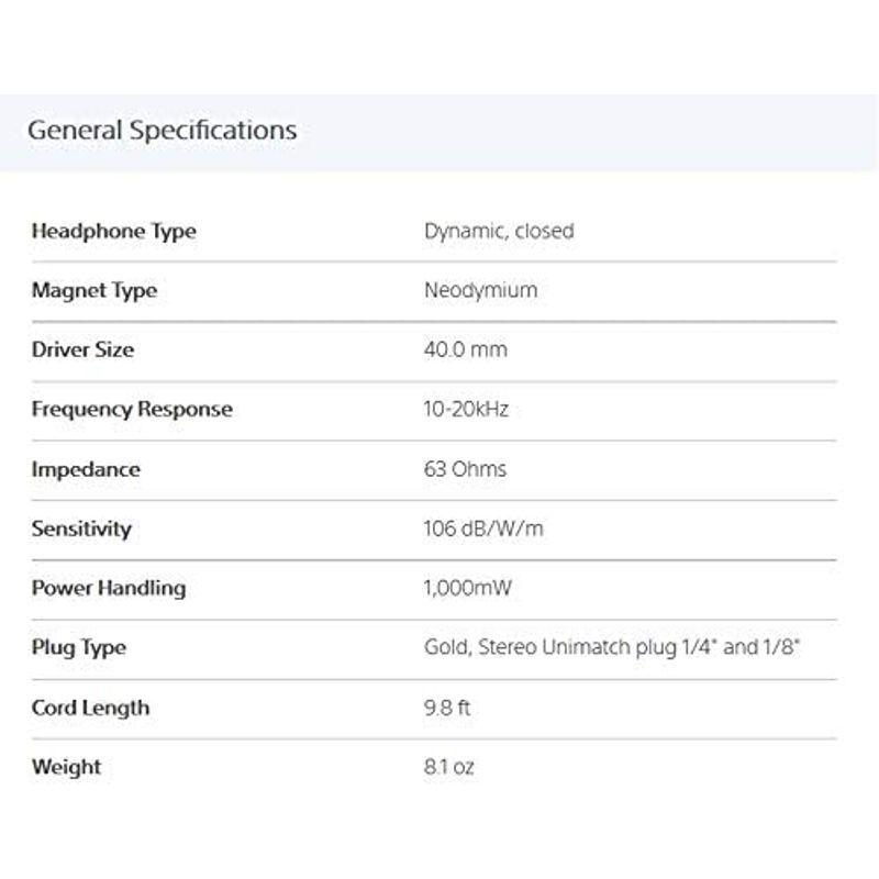 SONY ステレオヘッドホン MDR-7506 ステレオヘッドホン MDR