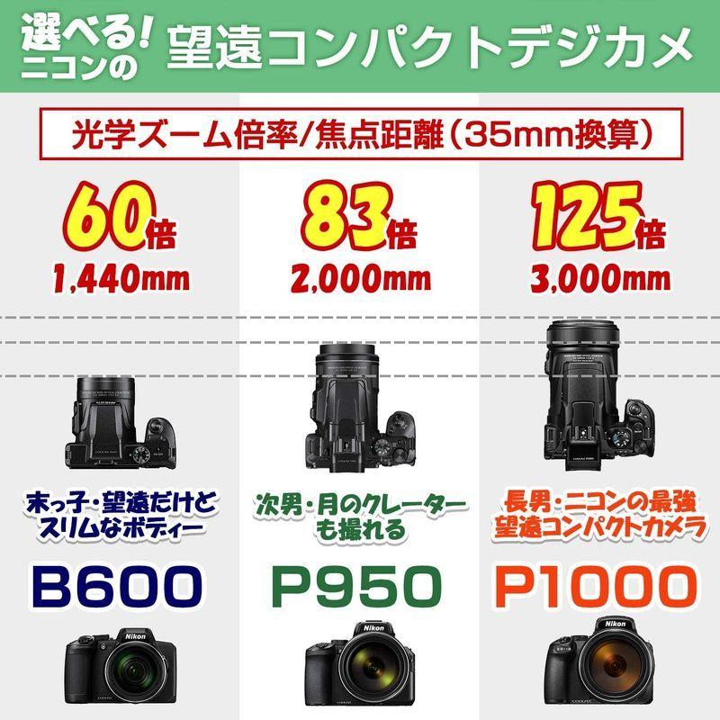 【ラスト1点】 Nikon デジタルカメラ COOLPIX P950 ブラック クールピクス P950 【NAN1302515931】(45800円)