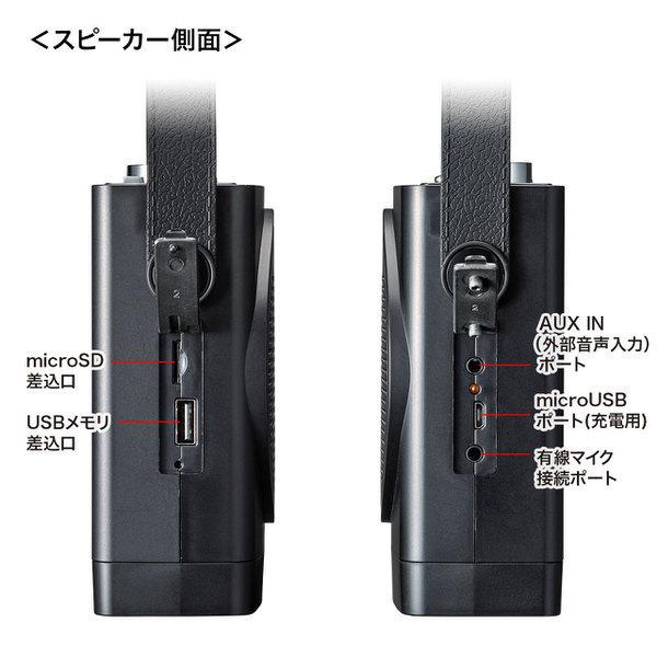 SANWA SUPPLY サンワサプライ MM-SPAMP12 [ワイヤレスポータブル SANWA SUPPLY サンワサプライ MM-SPAMP12 [ワイヤレスポータブル