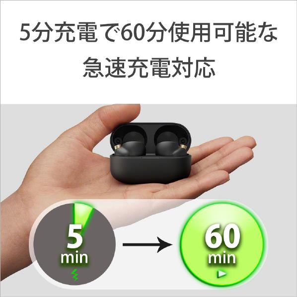 SONY ソニー ワイヤレスノイズキャンセリングステレオヘッドセット ブラック WF 1000XM4 B WF-1000XM4B WF1000XM4-B WF-1000XM4-B|excellenttop|05