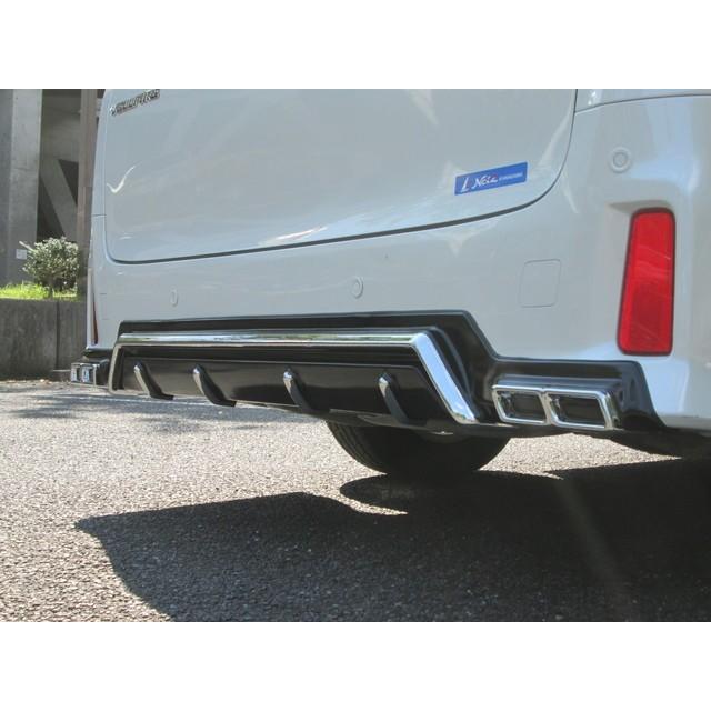 【送料無料】 30 ヴェルファイア　リアガーニッシュ [メッキ×塗装] エアログレード用 H-STYLE製 | 