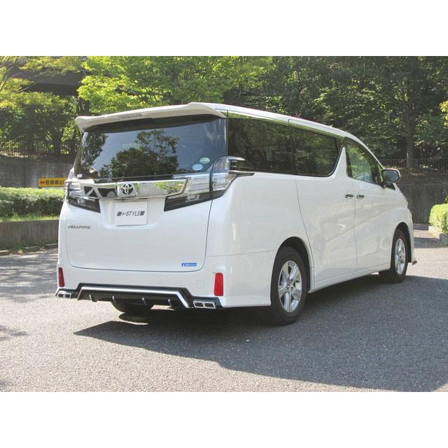 【送料無料】 30 ヴェルファイア　リアガーニッシュ [メッキ×塗装] エアログレード用 H-STYLE製 |  | 01