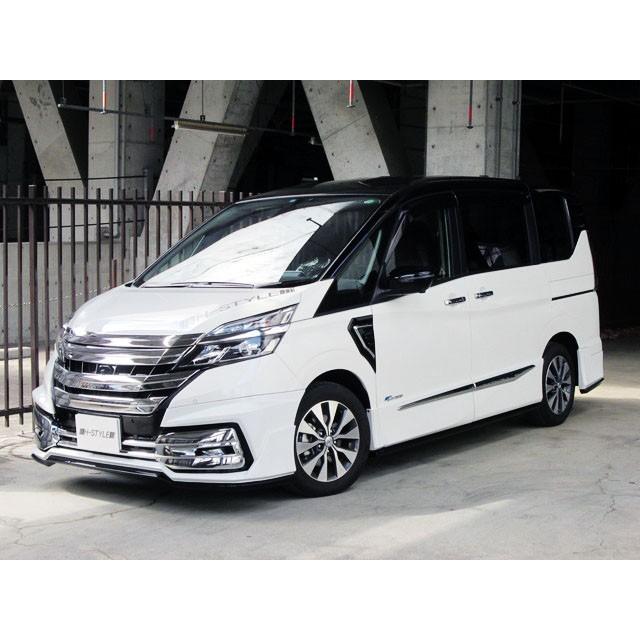 y*y様 セレナc27ニスモ　純正クロームメッキドアハンドル1台分セット 送料込み】 C27 セレナ トップフード [クロームメッキ] H-STYLE製