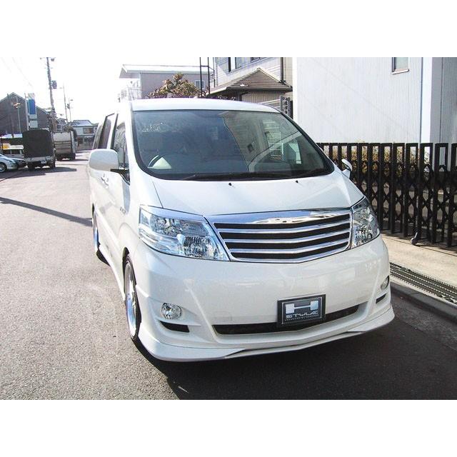 【送料込み】 10 アルファード 後期 アイラインガーニッシュ [クロームメッキ] H-STYLE製 |  | 03